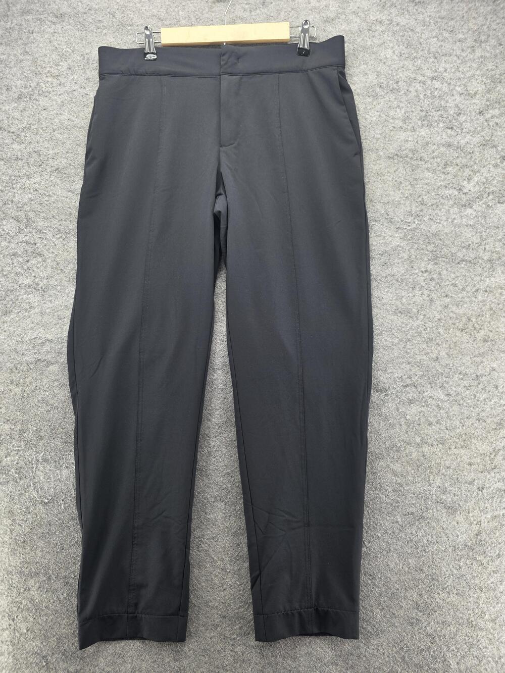 MONDETTA Pants Womens 10 Black Ankle Ponte Pull On Stretch Pockets 31 In